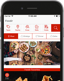 Foodir in your mobile! Get our app